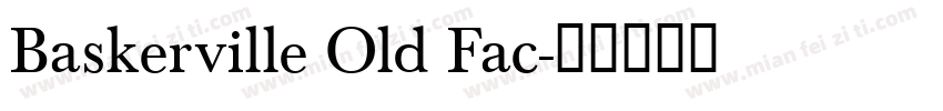 Baskerville Old Fac字体转换